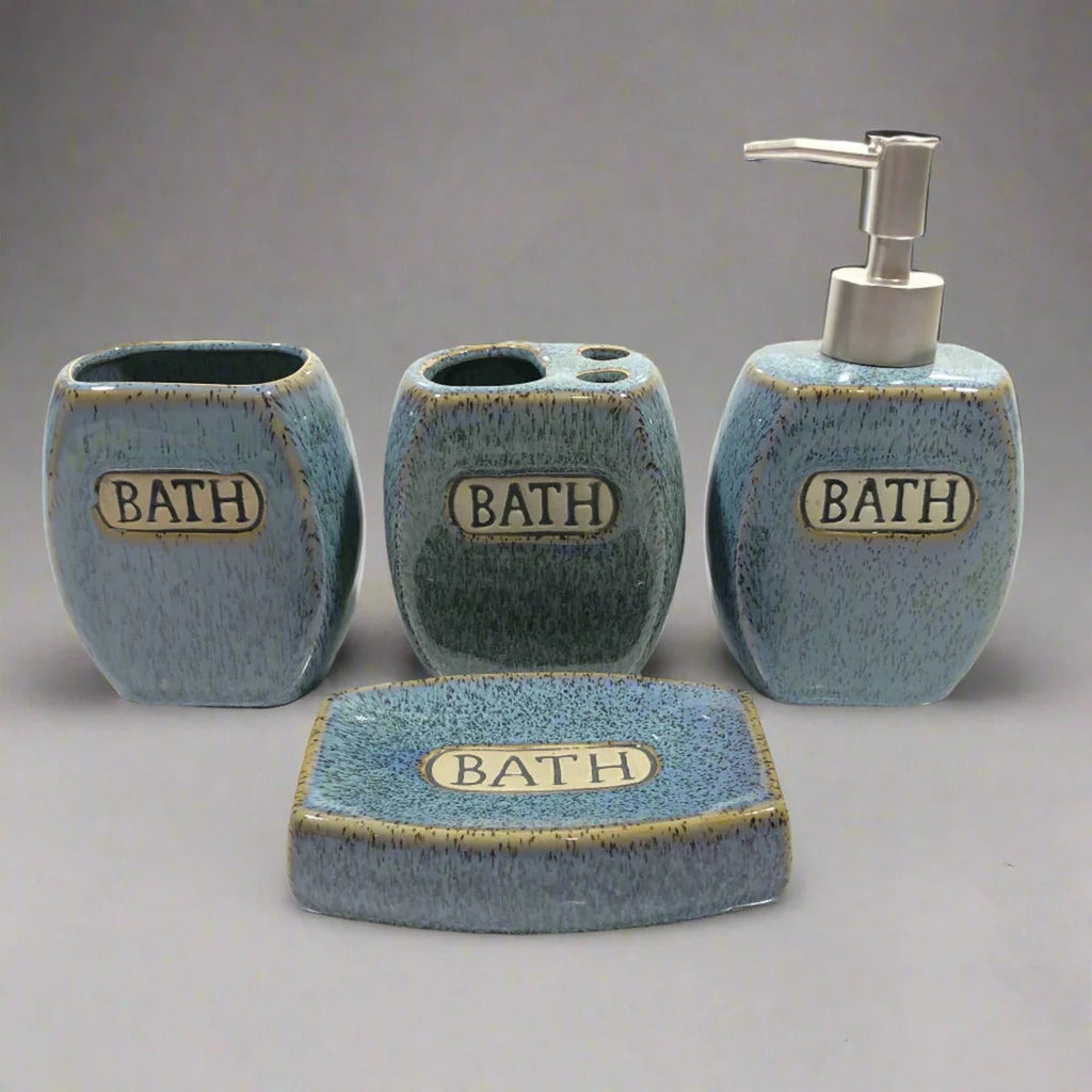 Dotted Ceramic Bath Set