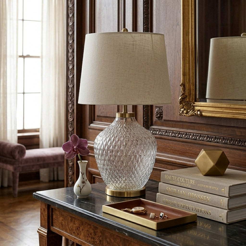 Minimalist Glass Desk Lamp III