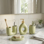 Modern Green Bathroom Set