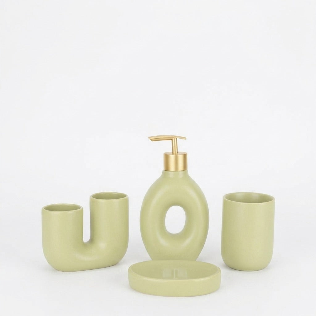 Modern Green Bathroom Set