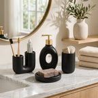 Modern Black Bathroom Set