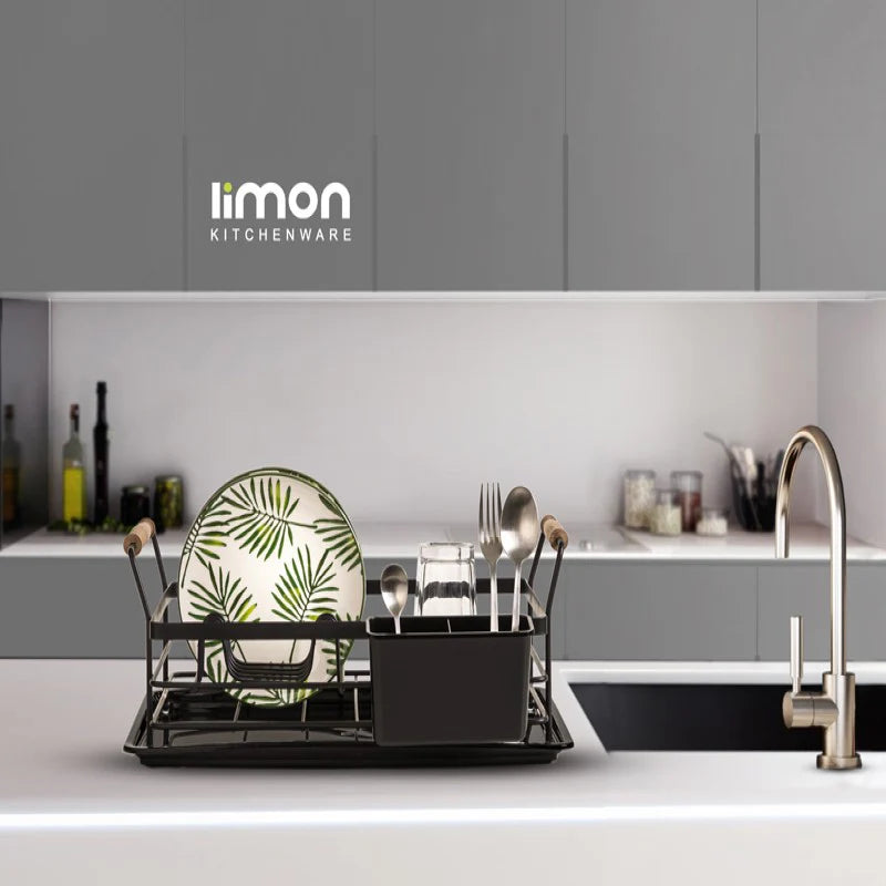 Compact Dish Rack with Handles