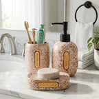 Dotted Pink Bath Set
