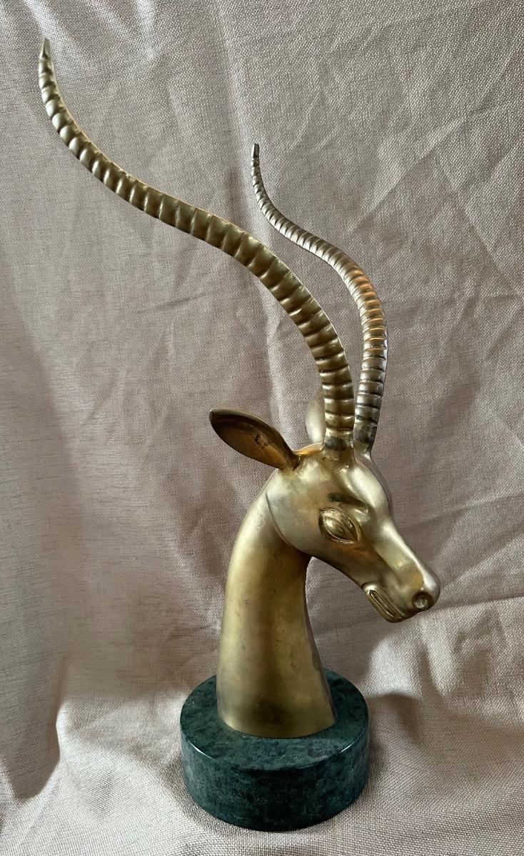 Mid-Century Gazelle Sculpture