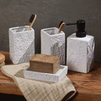 Stone Finish Bathroom Set
