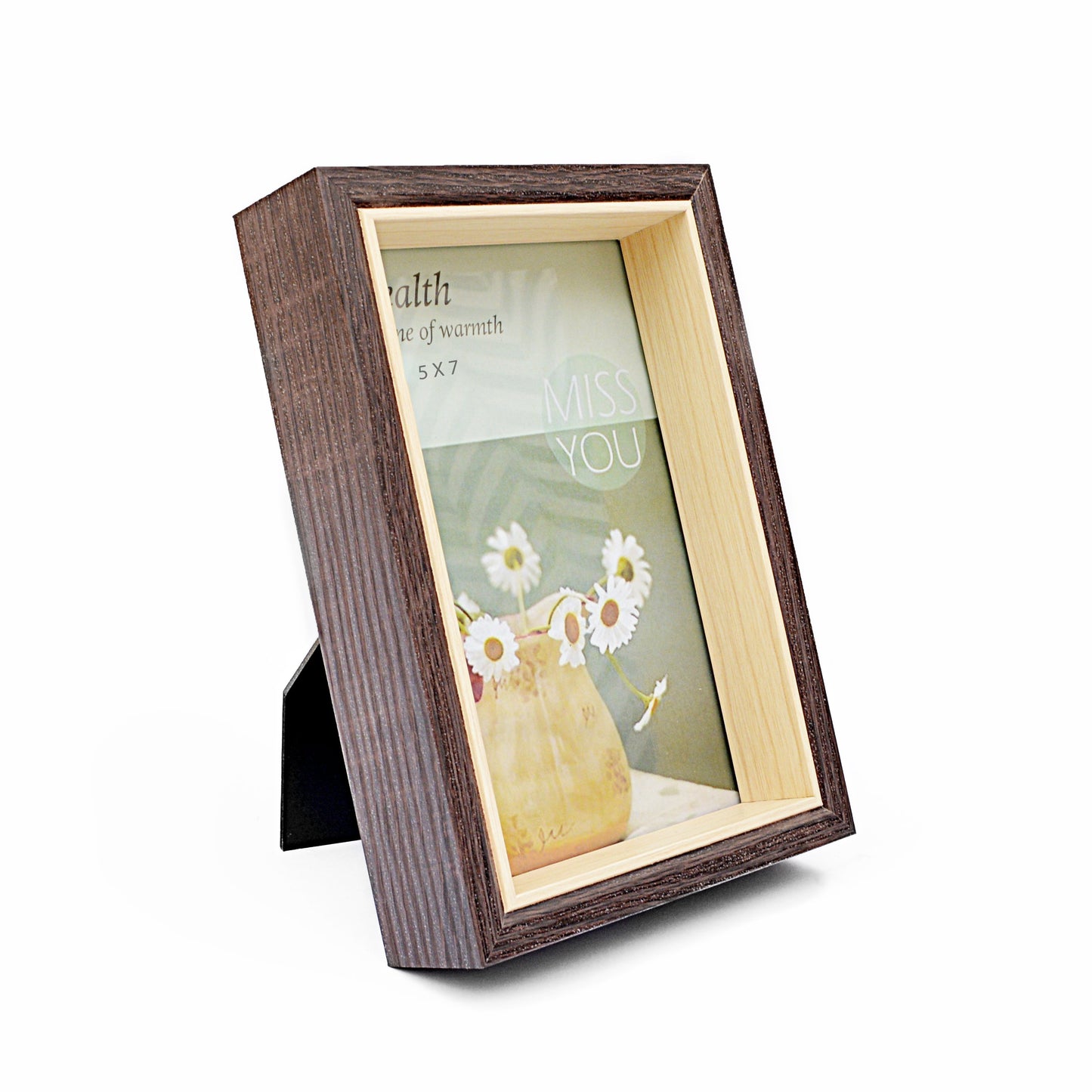Dark Brown Natural Wooden Photo Frame