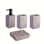 Stone Finish Bathroom Set