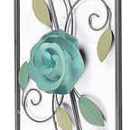 Flower Design Metal Wall Art Frame