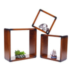 Decorative Wall Hanging Wooden Shelves (Set of 3)