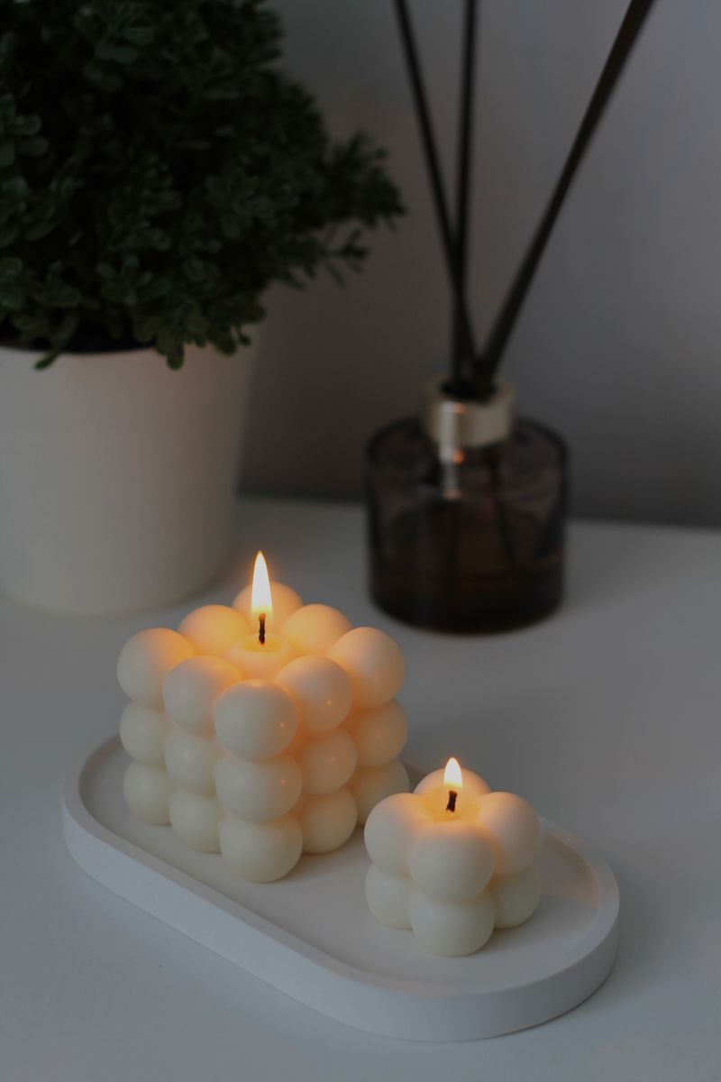 Pastel Bubble Candles