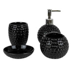 Embossed Dotted Design Bathroom Set