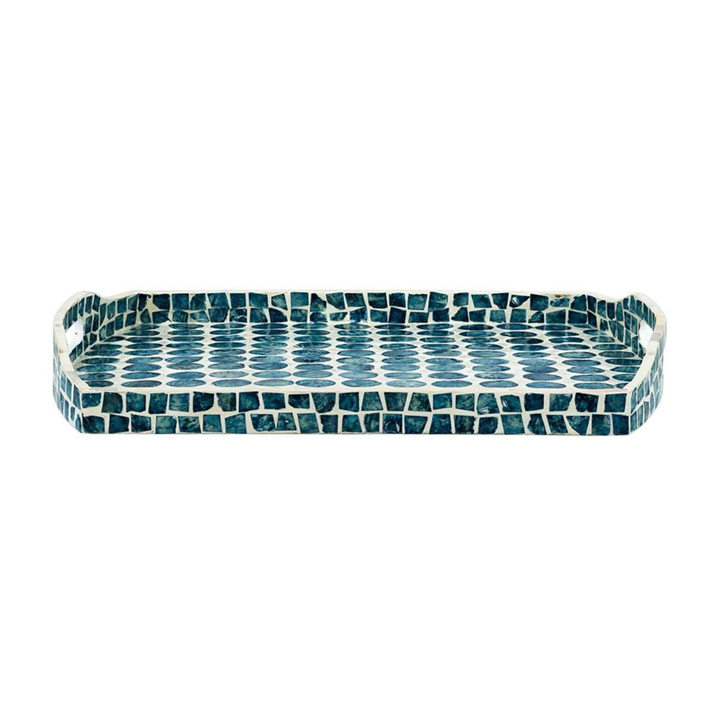 Creative Curved Blue Shell Tray