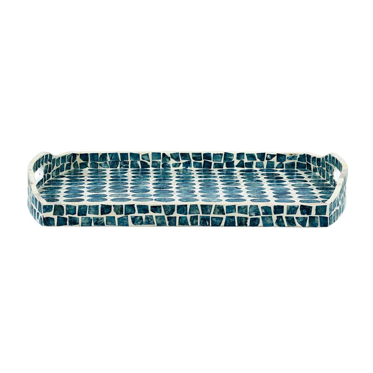 Creative Curved Blue Shell Tray
