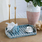Creative Curved Blue Shell Tray