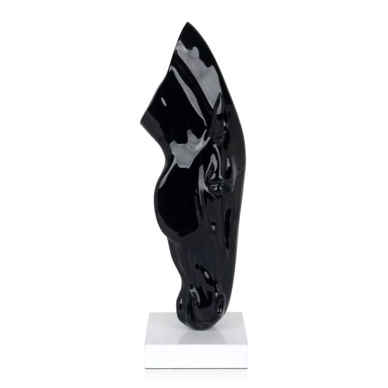 Ebony Horse Head Sculpture