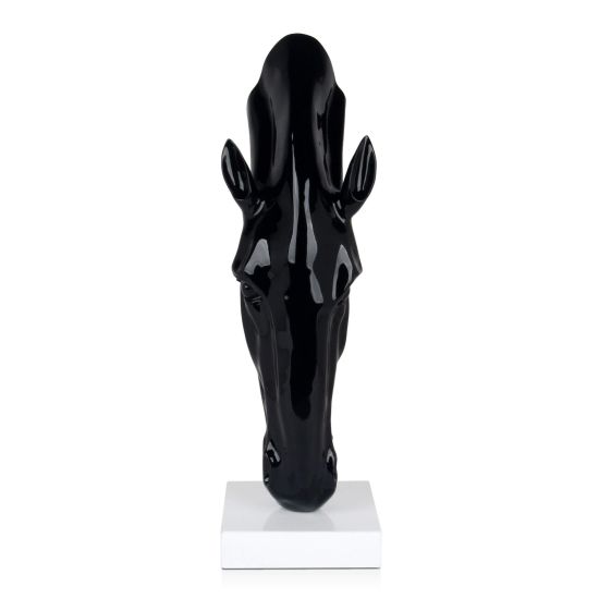 Ebony Horse Head Sculpture