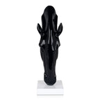 Ebony Horse Head Sculpture