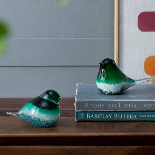 Blown Glass Birds (Set Of 2)