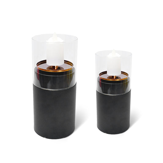 Stylish Matte Black Base Candle Holder