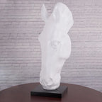 Ebony Horse Head Sculpture