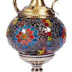 Traditional Turkish Style Mosaic Multicolored Lamp