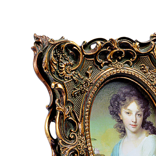 Royal Wooden Design Oval Photo Frame