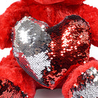 Fluffy Teddy Bear with Shinning Love