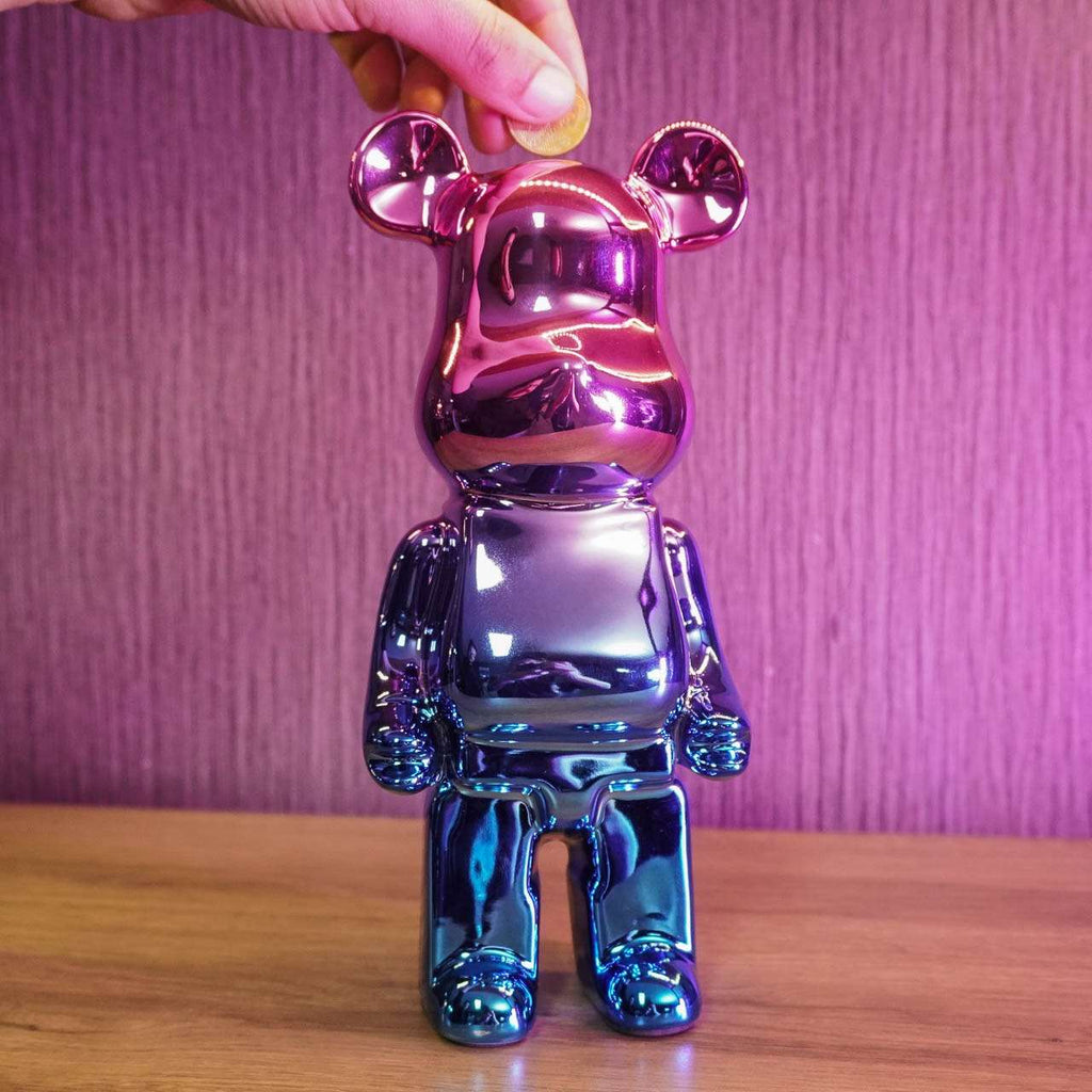 Small Bear Money Collector Sculpture