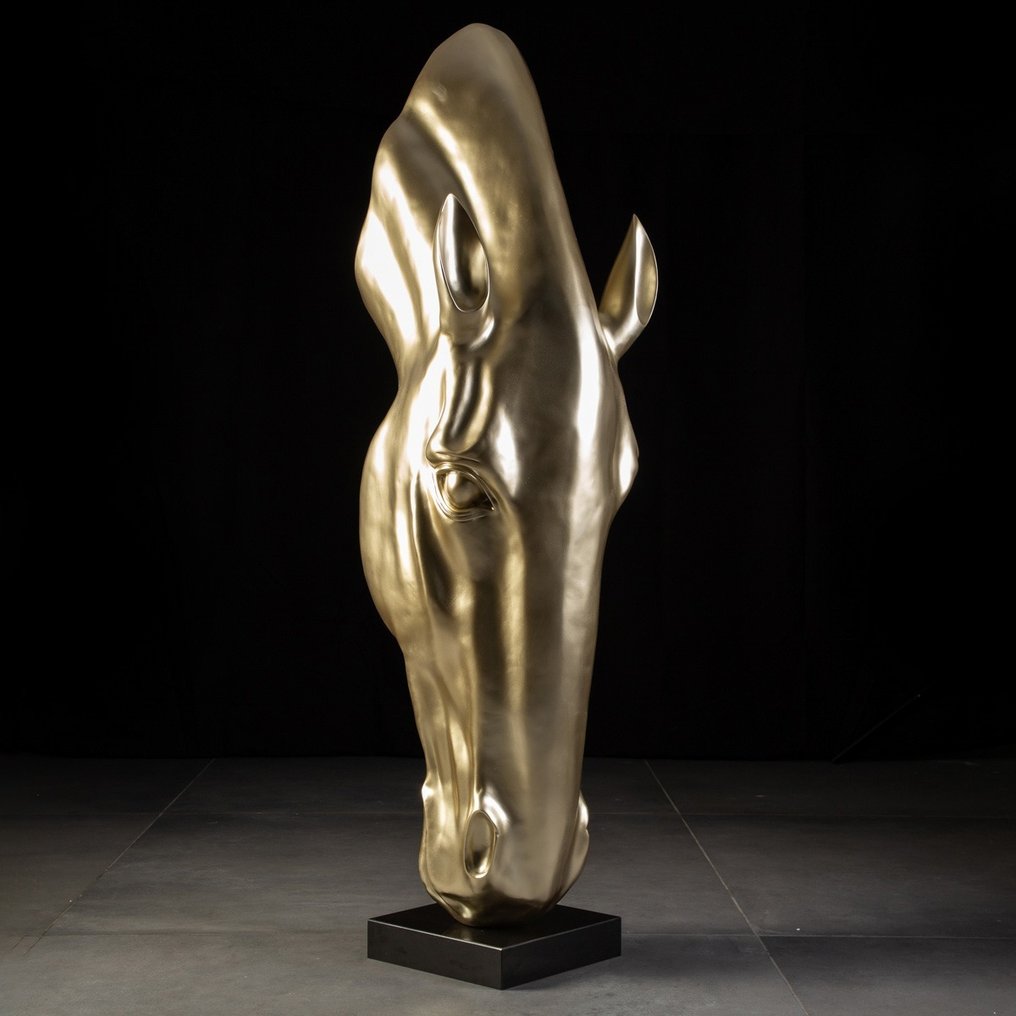 Ebony Horse Head Sculpture