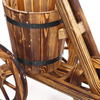 Wooden Cycle Trolley Design Flower Bucket