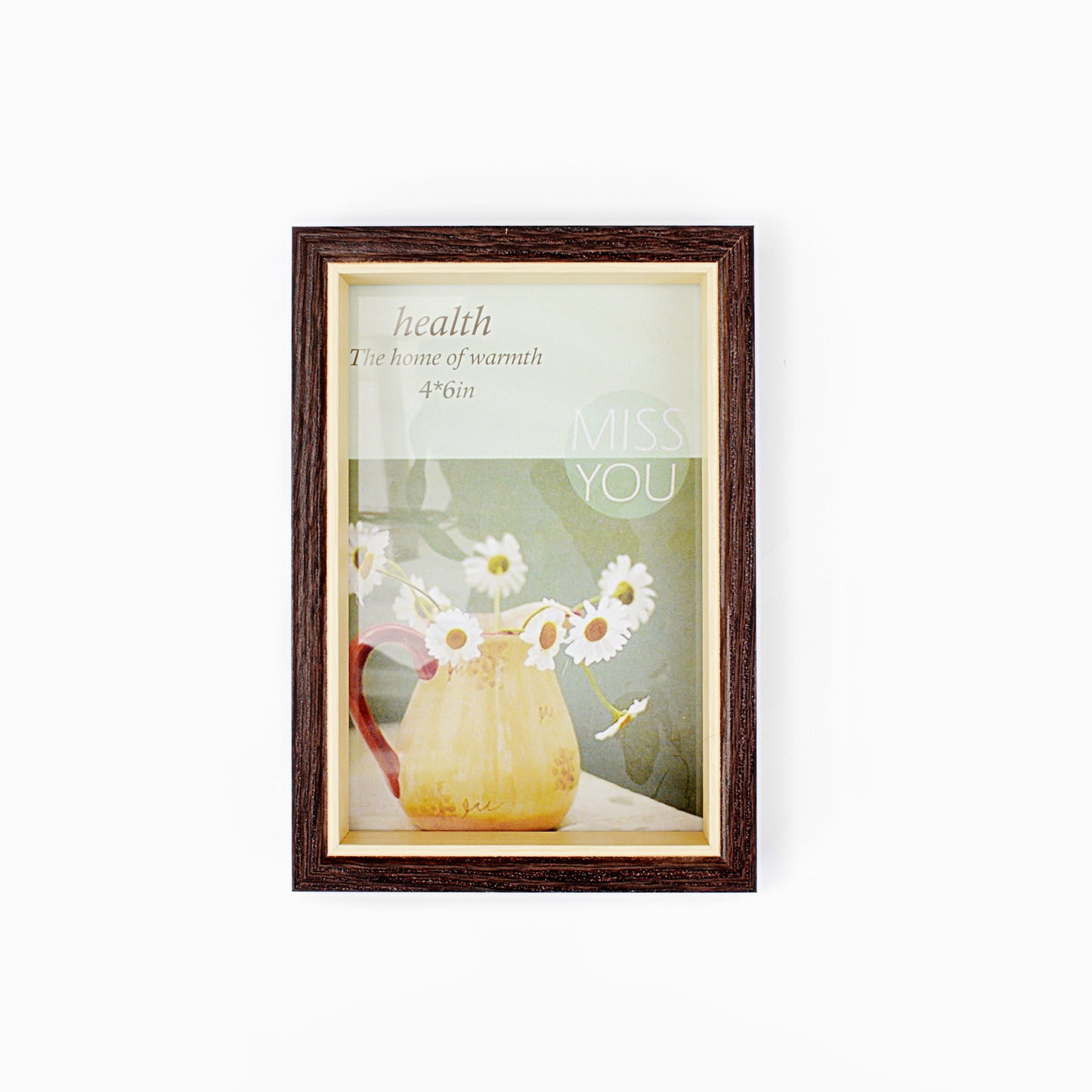 Dark Brown Natural Wooden Photo Frame
