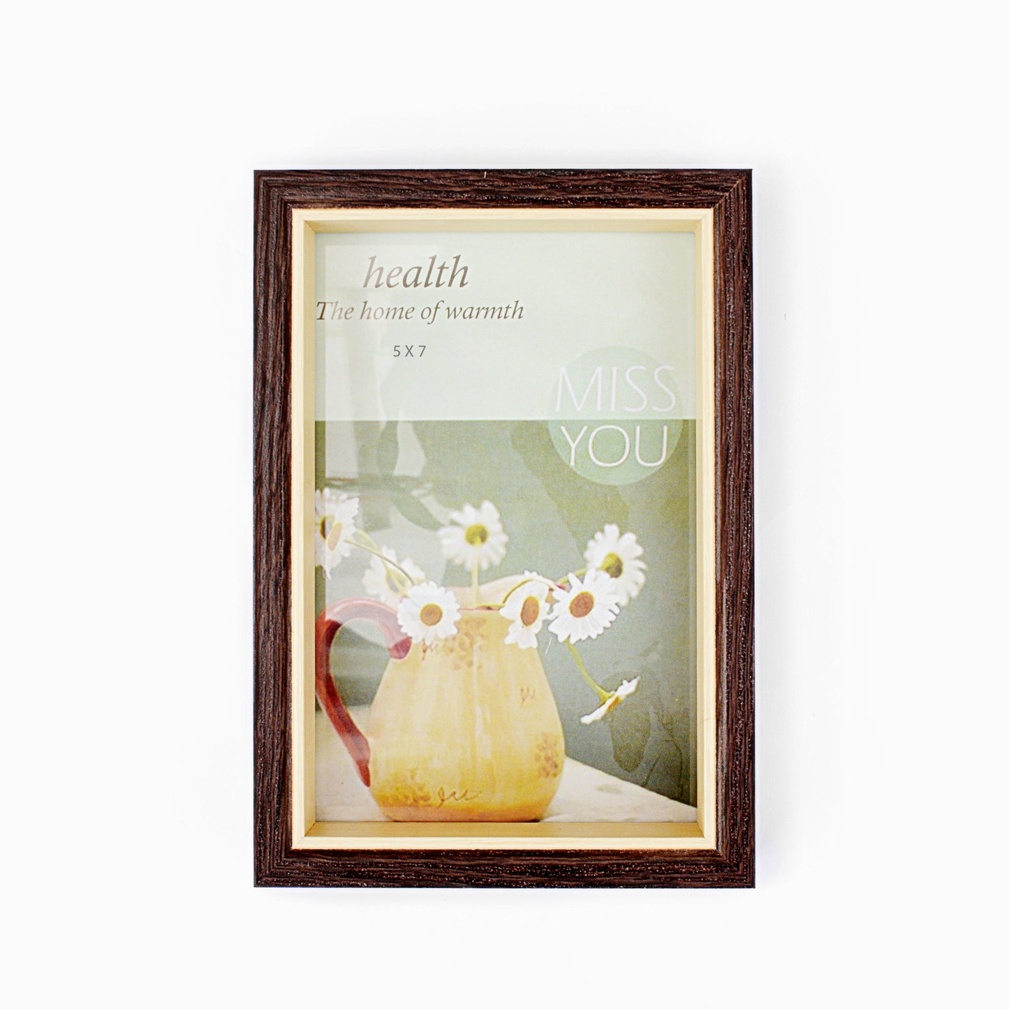 Dark Brown Natural Wooden Photo Frame