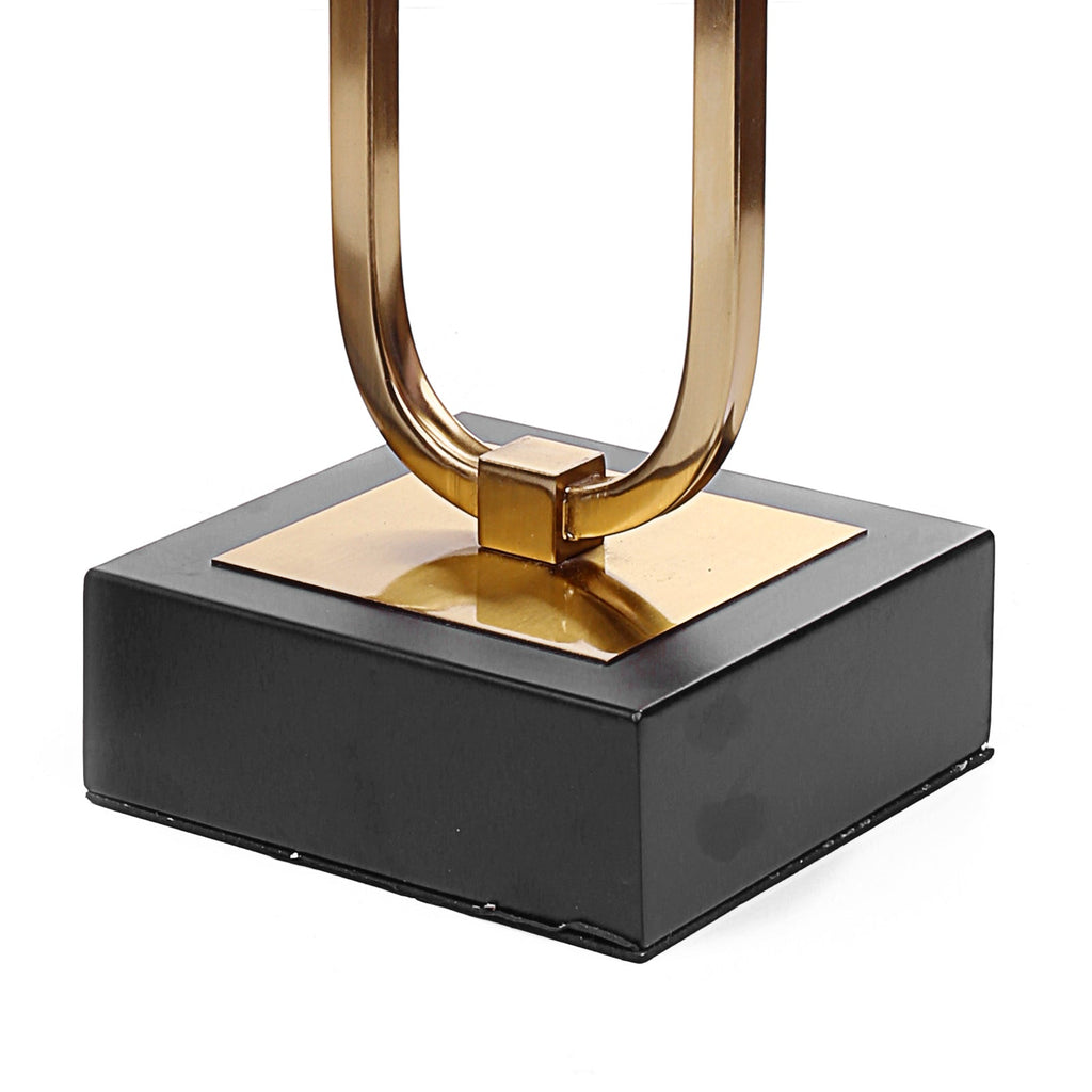 Oval Design Hurricane Desk Candle Holder