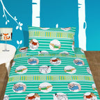 Dog Lover Designed Single Bed-sheet with Pillow case
