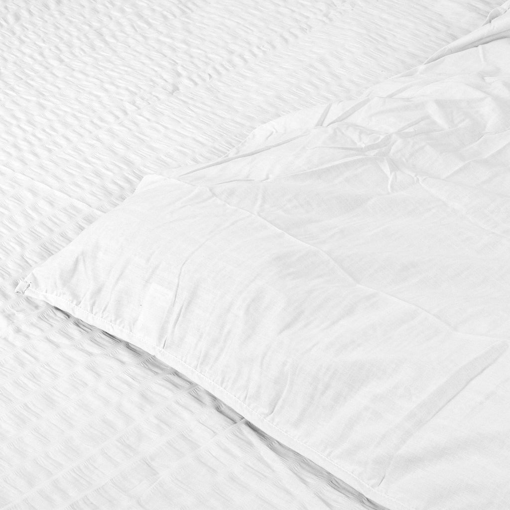 Soft Cotton Ash White Duvet Covers with Pillowcases