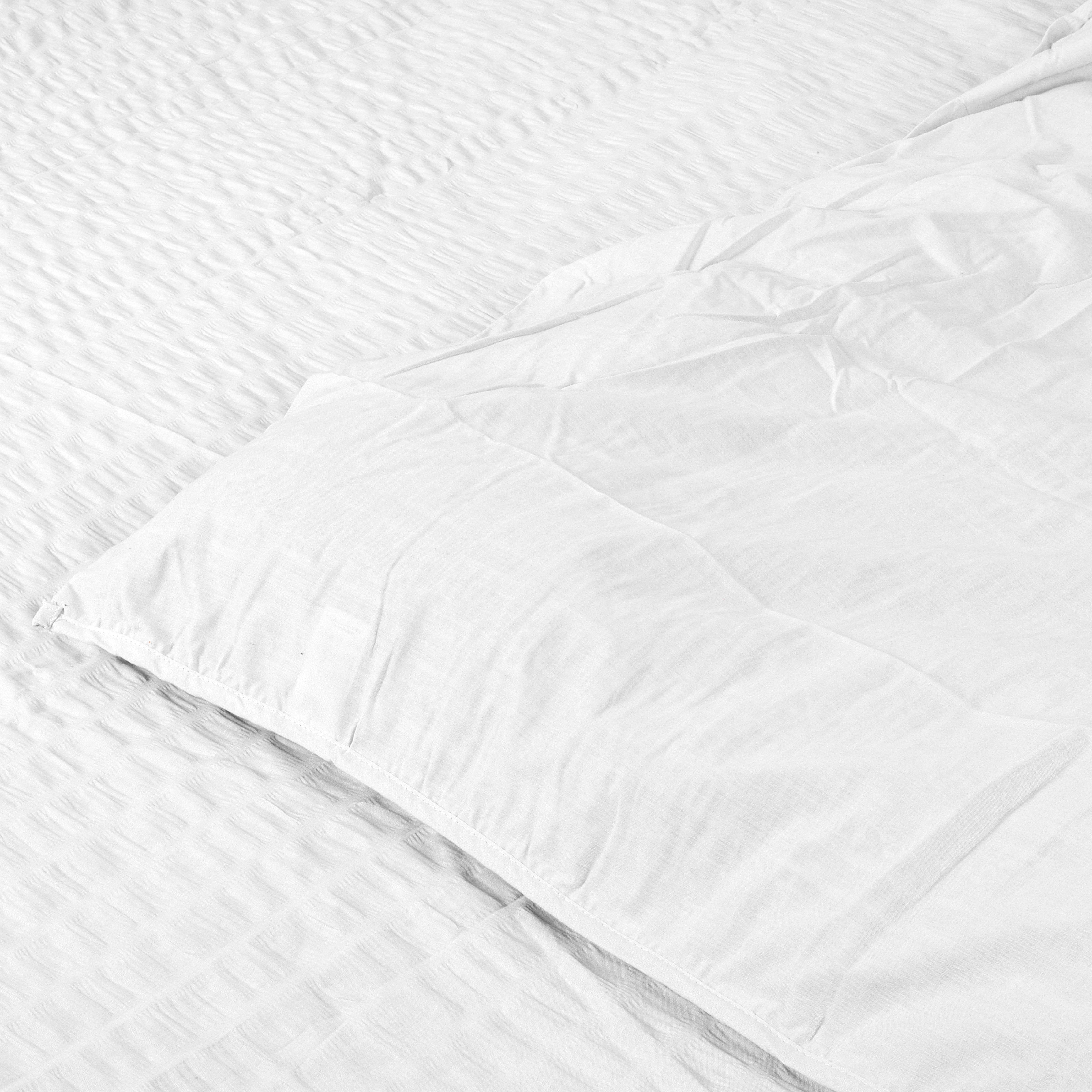 Soft Cotton Ash White Duvet Covers with Pillowcases