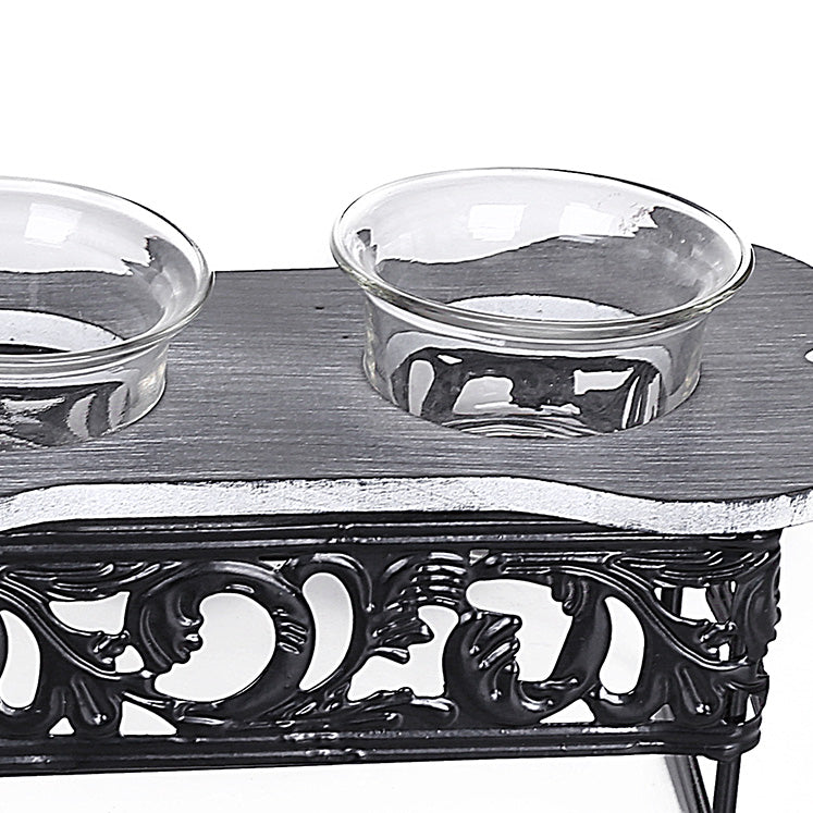 Metal Design Candle Holders (Set Of 3)