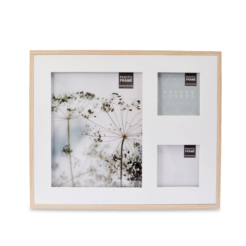 White Design Wooden Wall Hanging Photo Frame