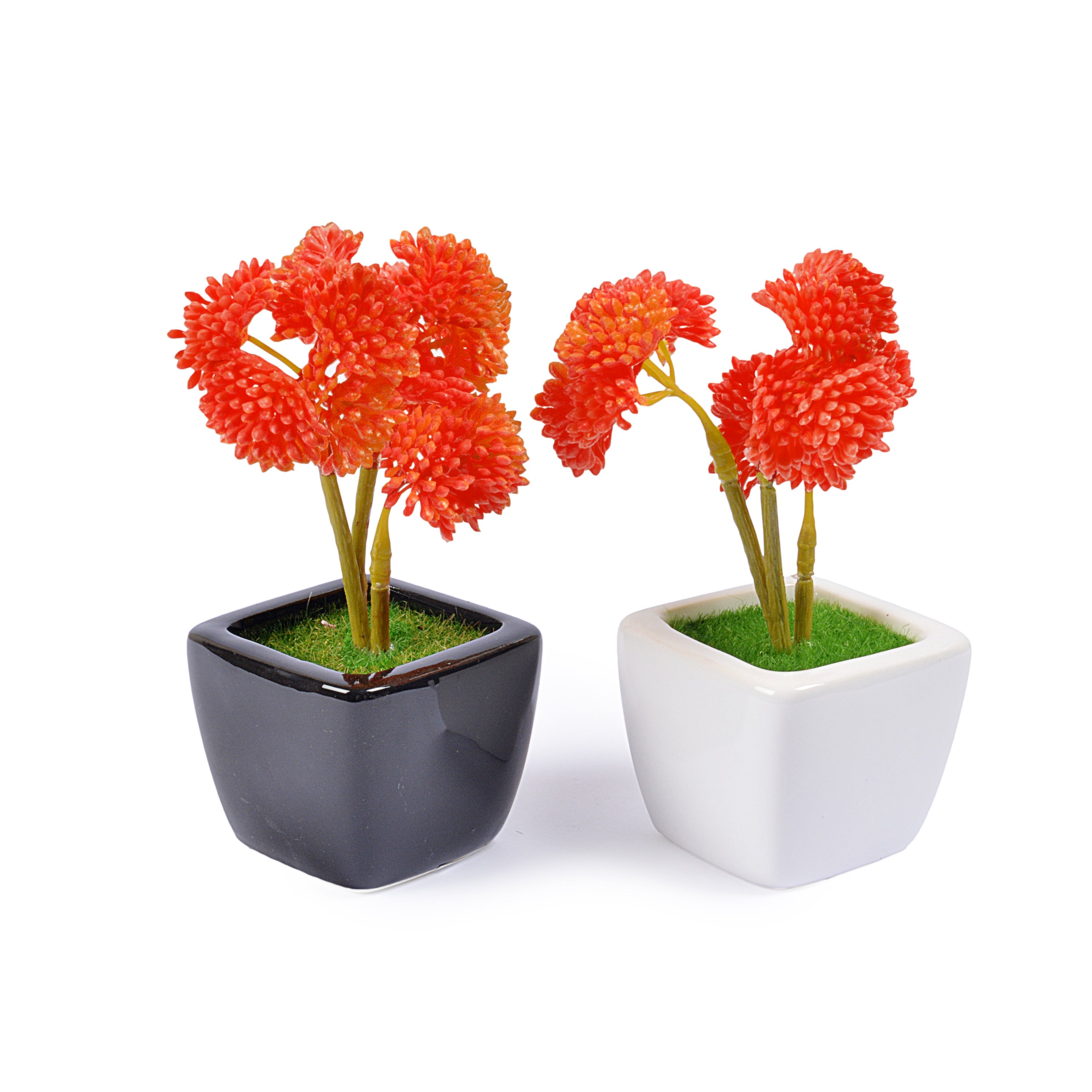 Small Ceramic Decorative Planter (set of 2)