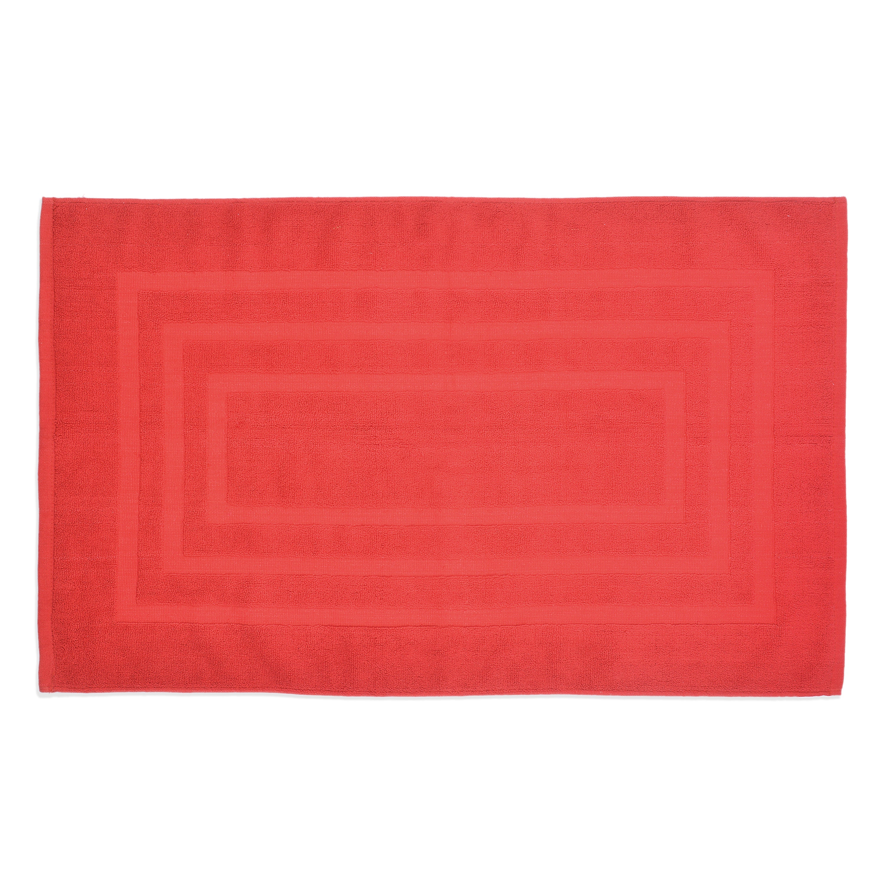 Cotton Bath Mat with Border