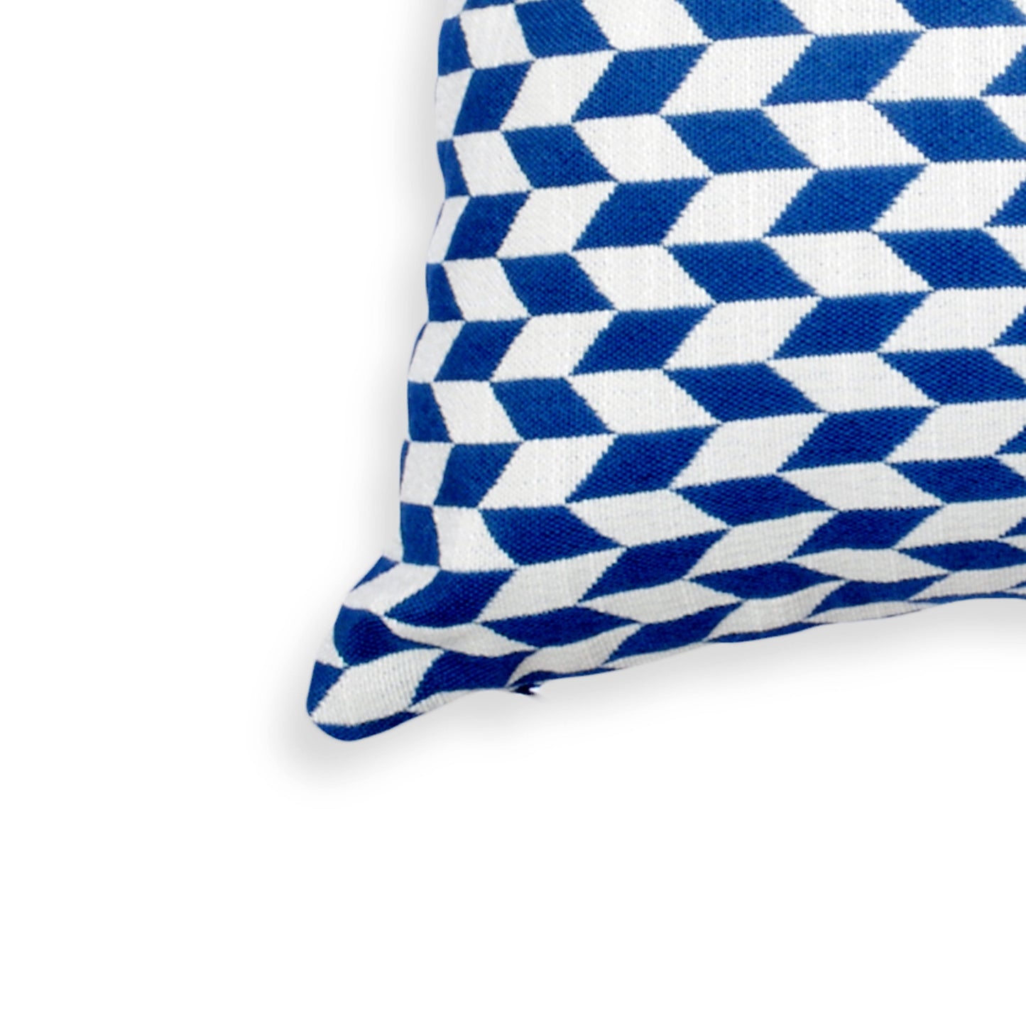 Blue & White Pattern Cushion Cover
