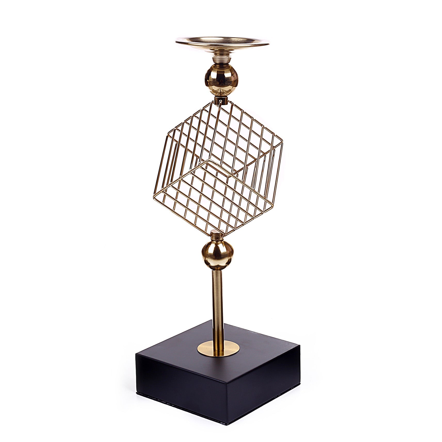 Square Cage Design Candle Holder