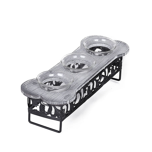 Metal Design Candle Holders (Set Of 3)