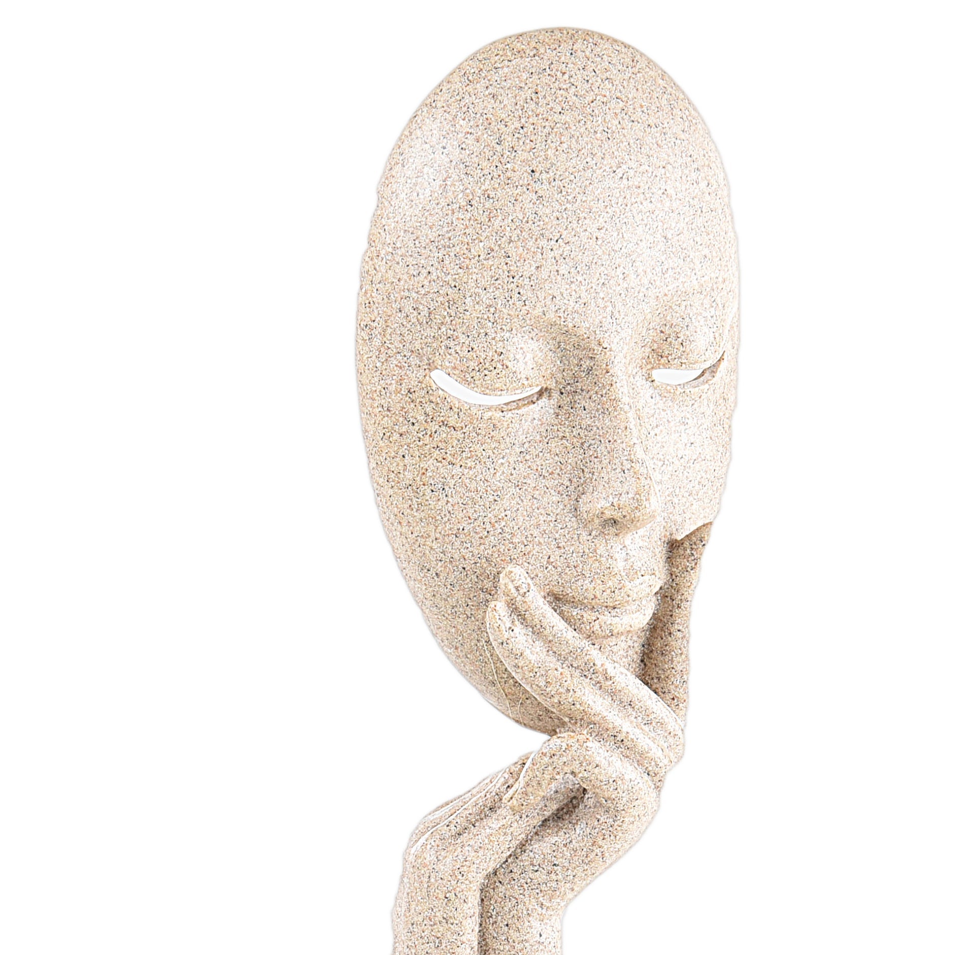 Thinking Face Sculpture