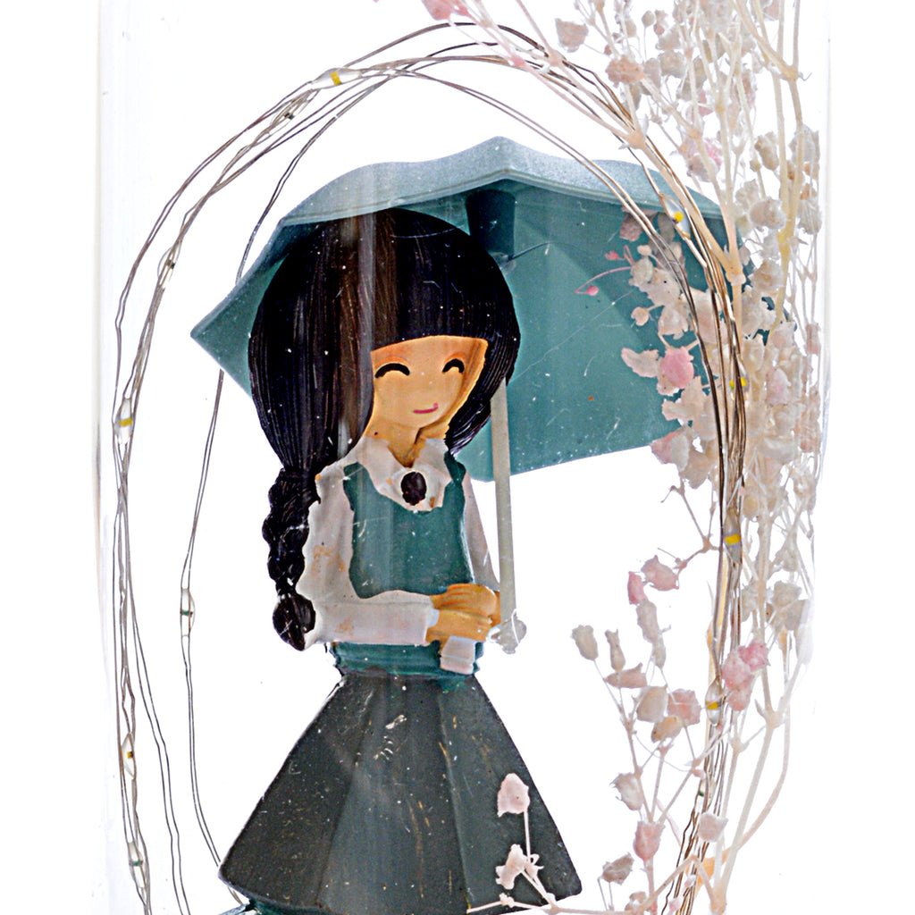 Decorative Girl Statue Design Lightning Pot Poori