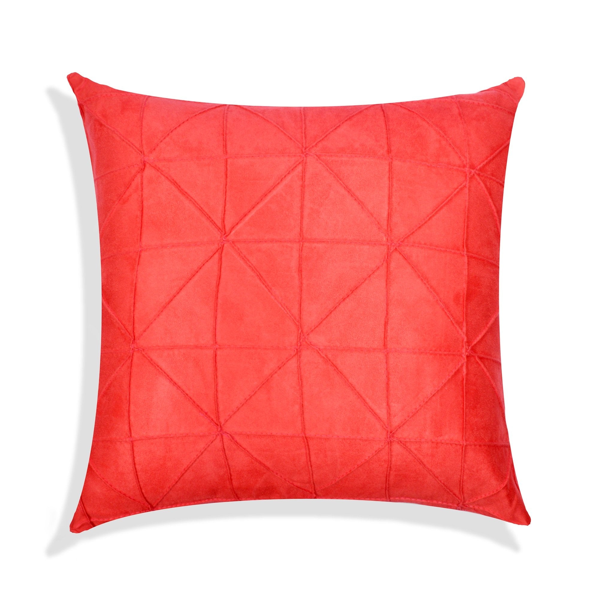 Triangle Design Red Style Cushion Cover