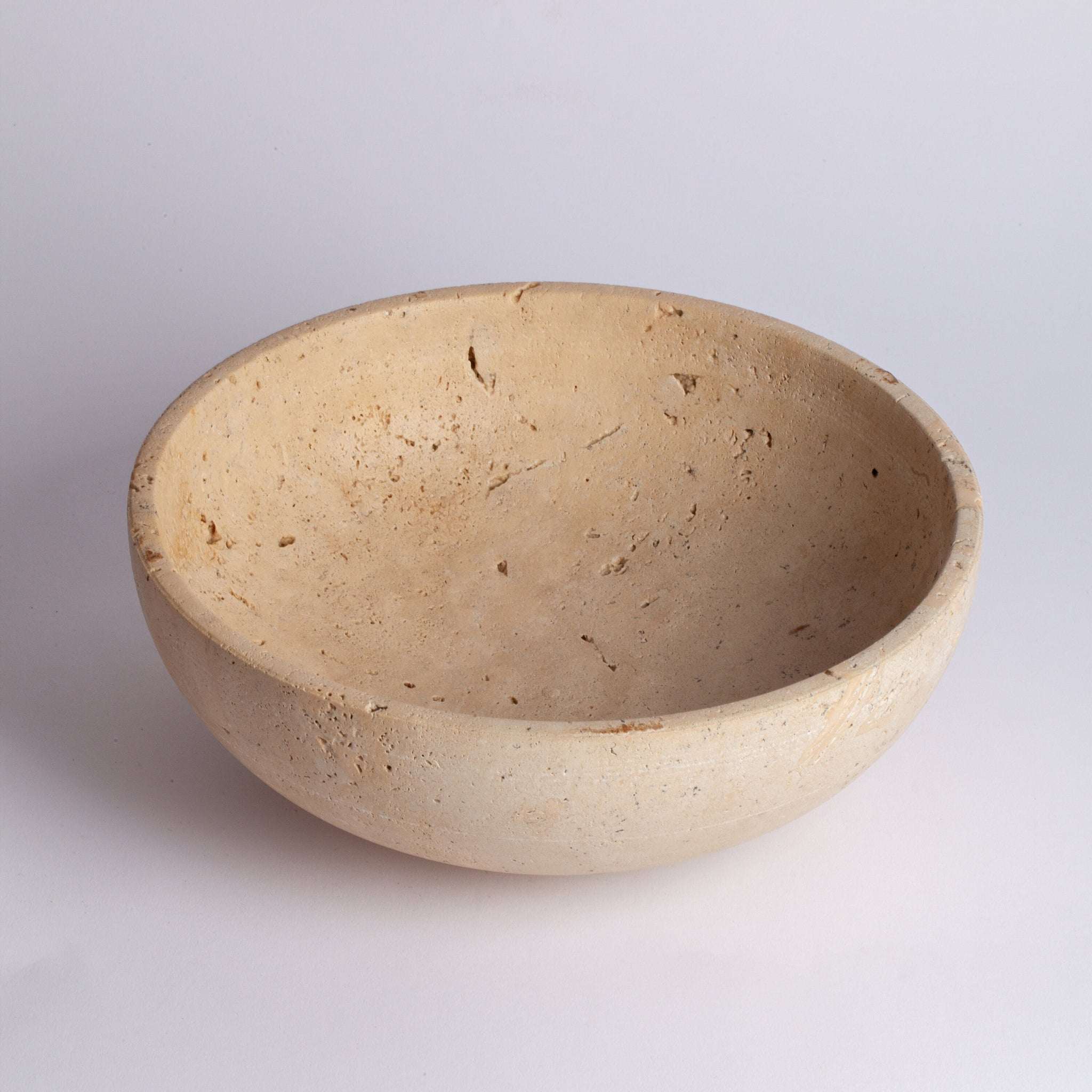 Travertine Round Bowl