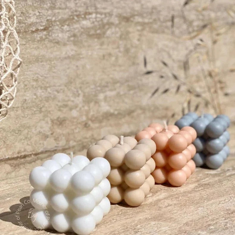 Pastel Bubble Candles