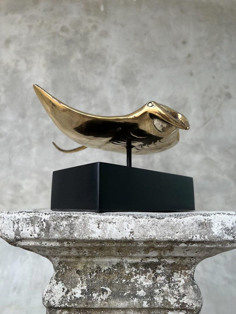 Manta Ray Sculpture Decor