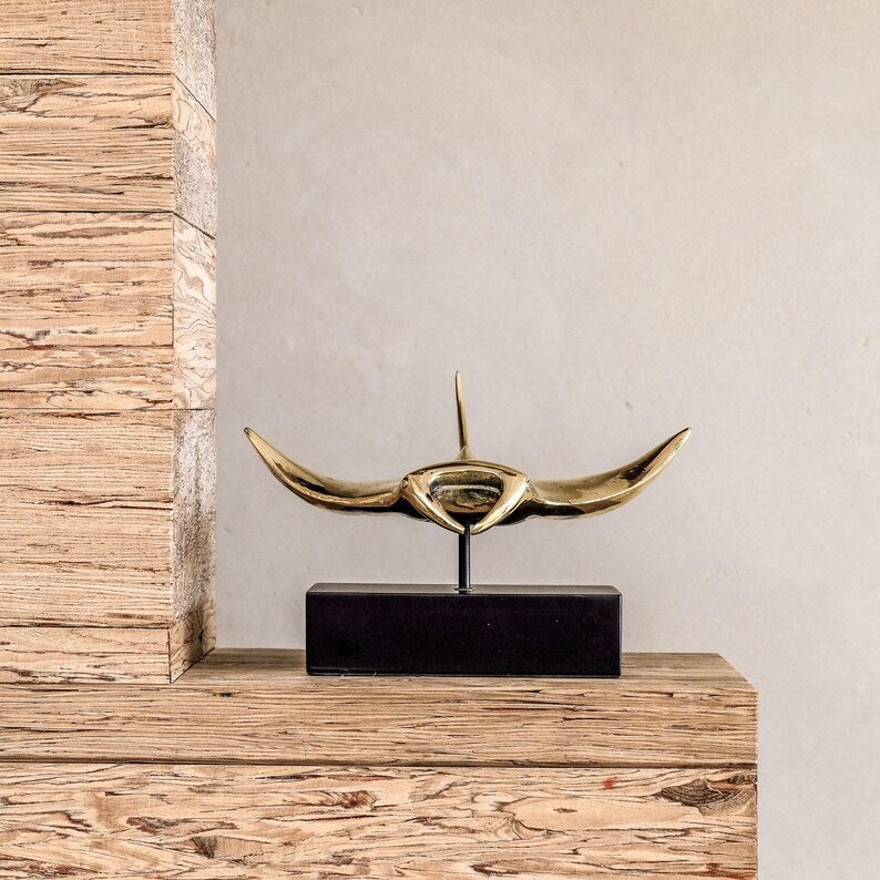 Manta Ray Sculpture Decor